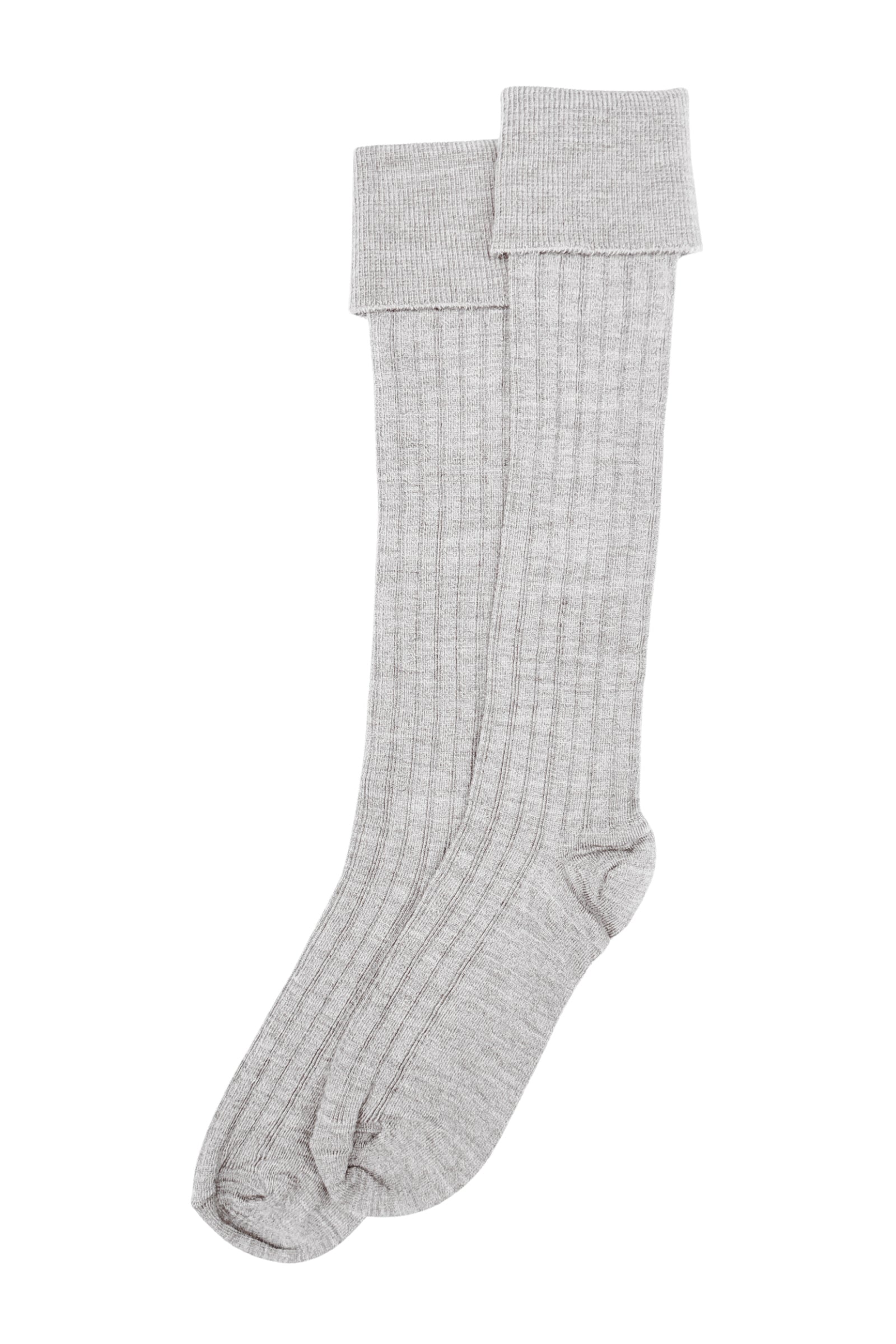 Joha Women Rib Wool Knee Socks