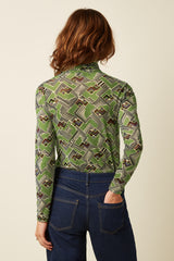 King Louie Rollneck Top Leia Mesh