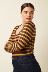 King Louie Carice V Top Eira Stripe