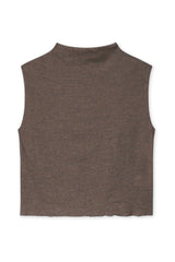 By Basics Box Vest Draped Neck