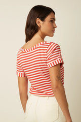 King Louie Boatneck Top Chopito Stripe