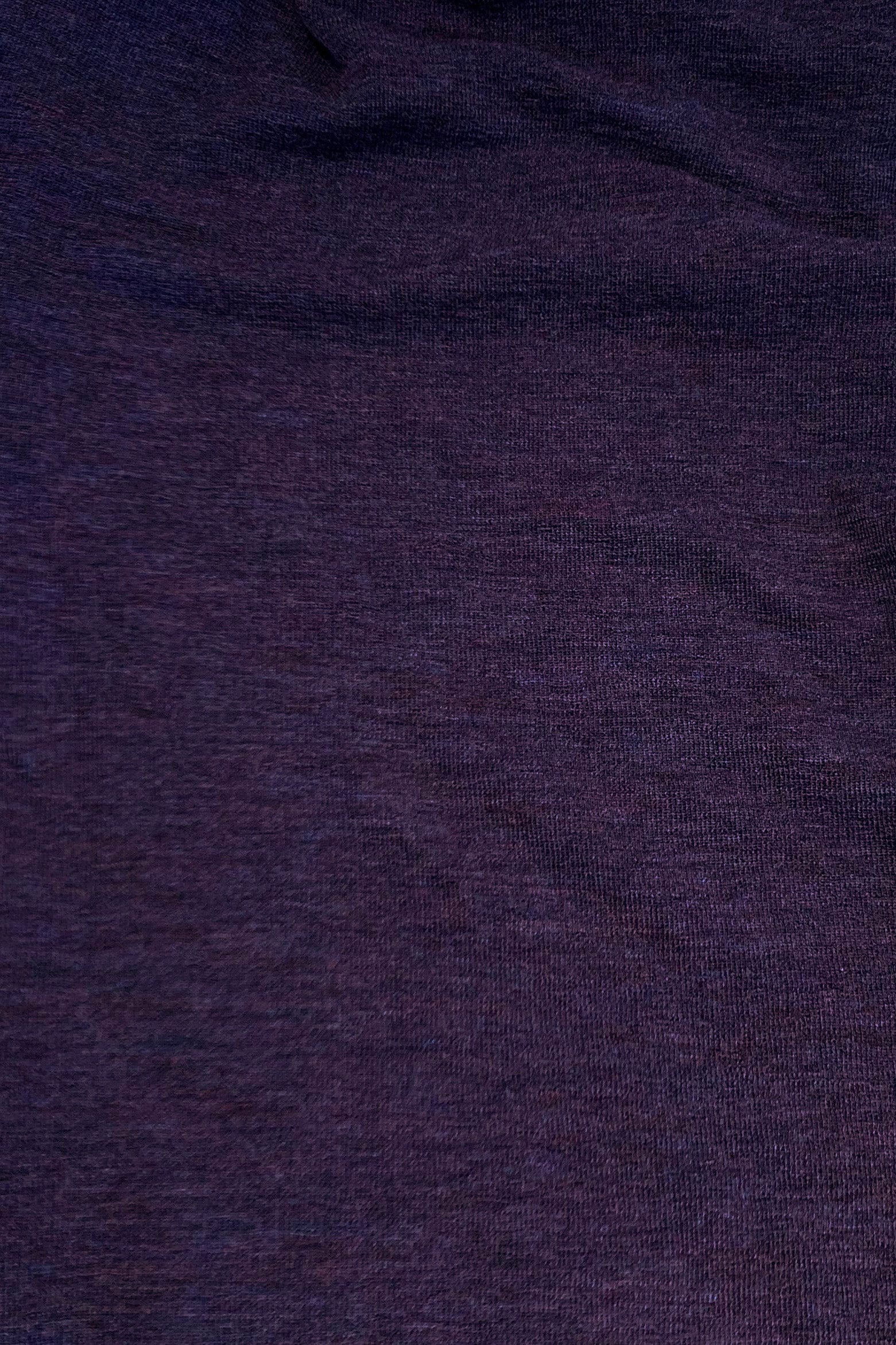 Blusbar Uldbluse Rundhals Langærmet #farve_plum