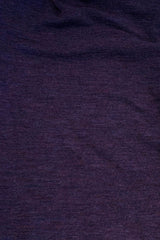 Blusbar Uldbluse Rundhals Langærmet #farve_plum