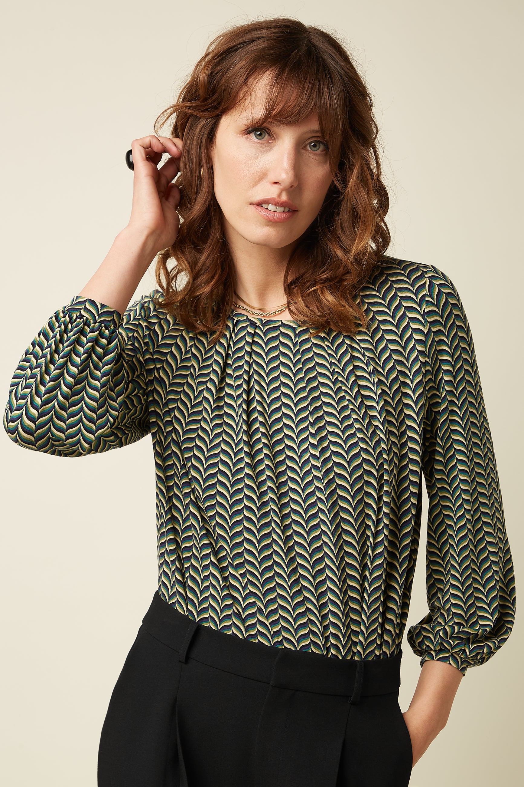 King Louie Laura Pleat Top Marais