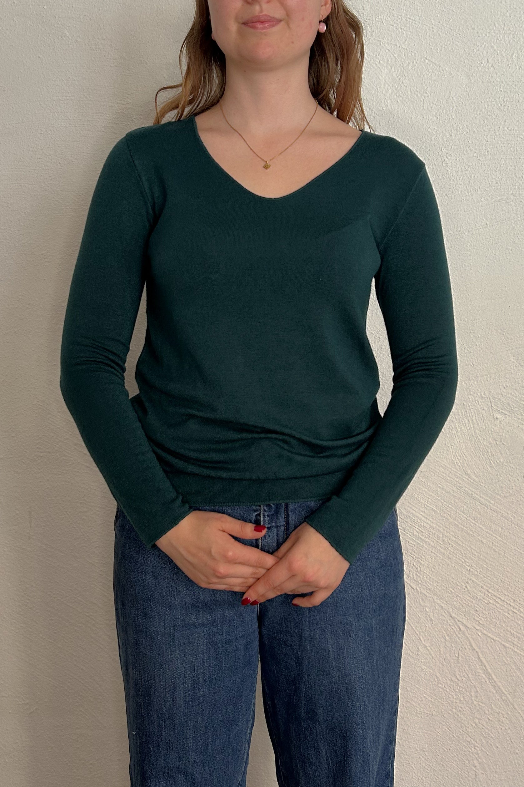 Sophies Langærmet V-hals Top