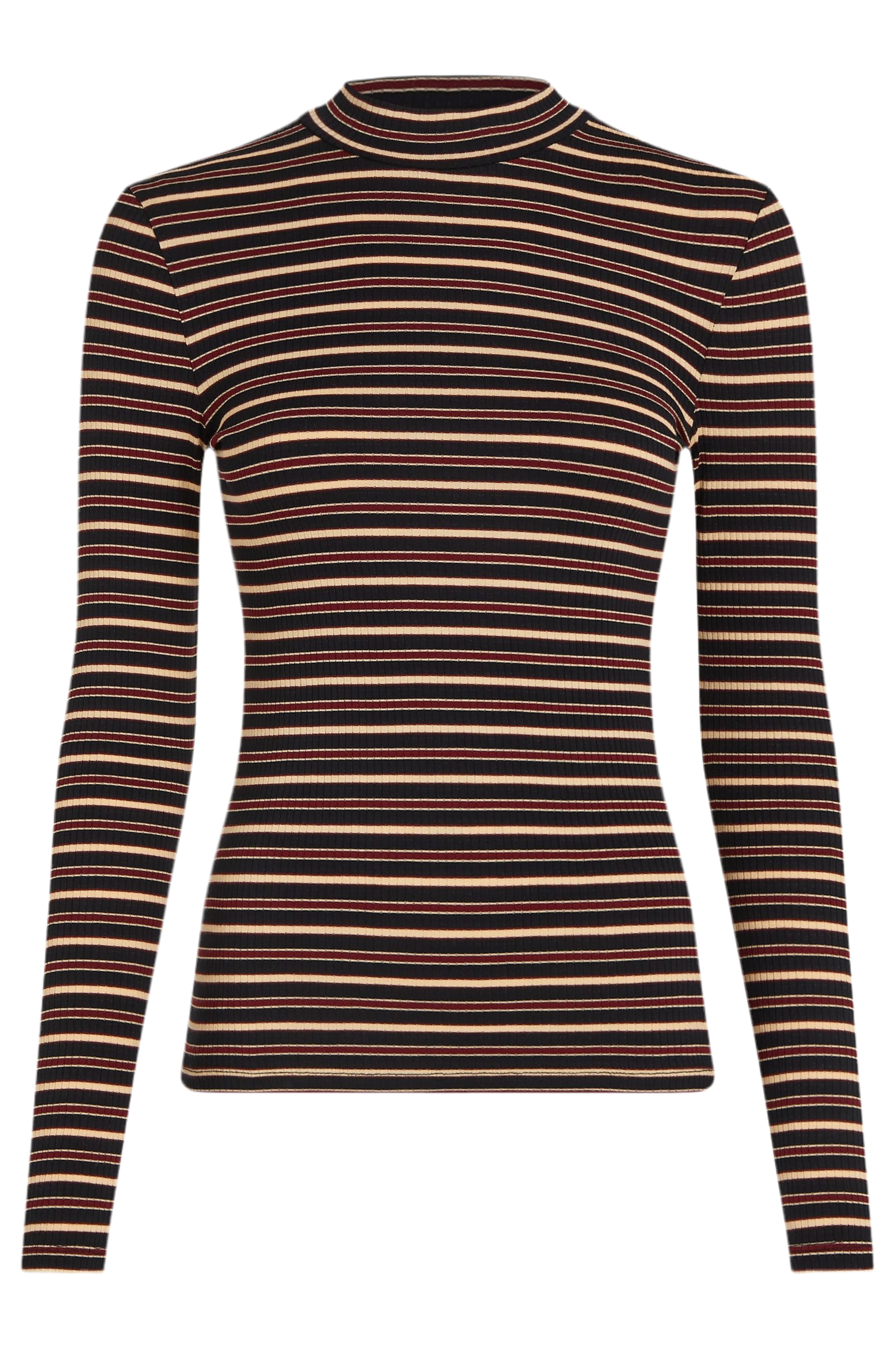 King Louie Turtle Top Pimm Stripe #farve_cabernet-red