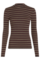 King Louie Turtle Top Pimm Stripe #farve_cabernet-red