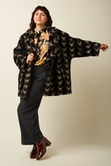 King Louie Shiya Kimono Coat Deco Fur