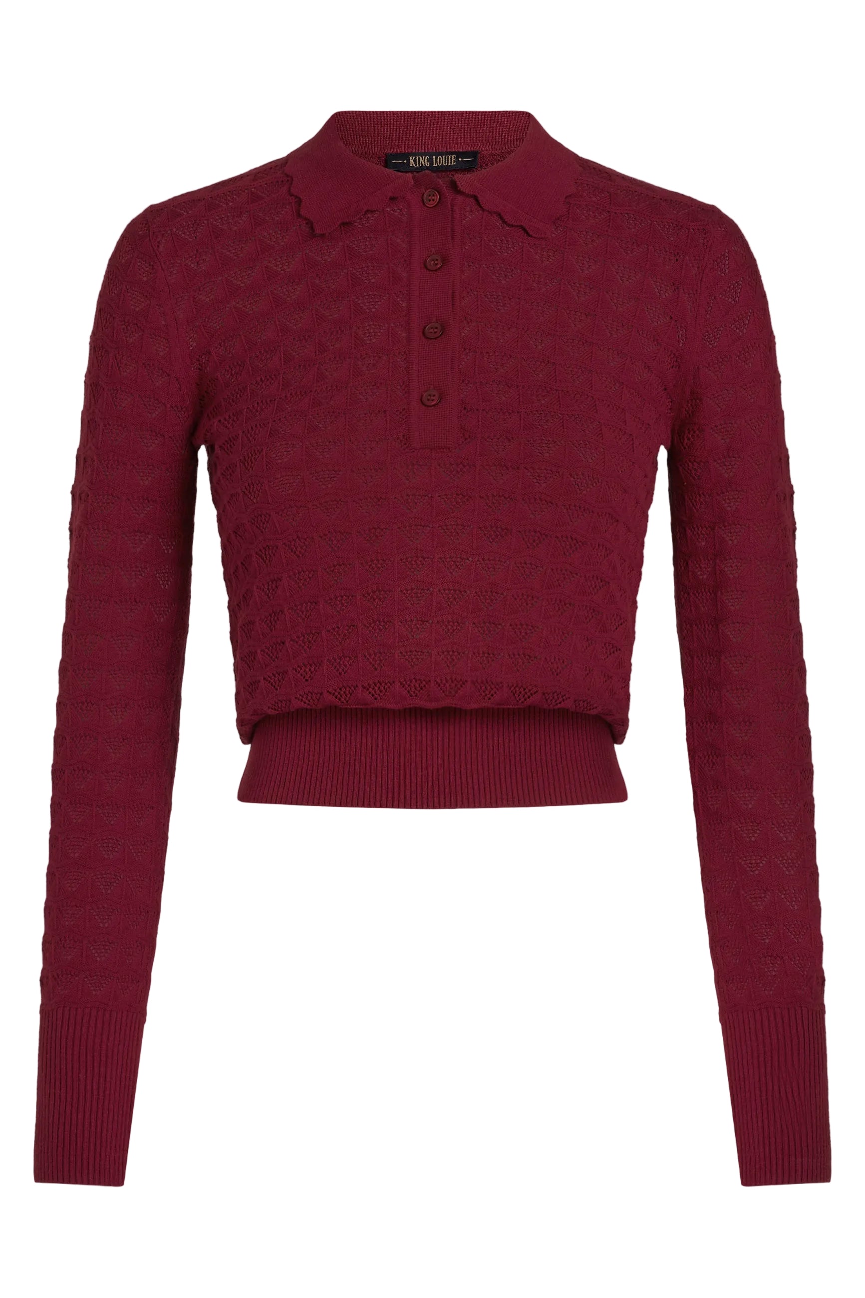 King Louie Polo Top Avel Knit