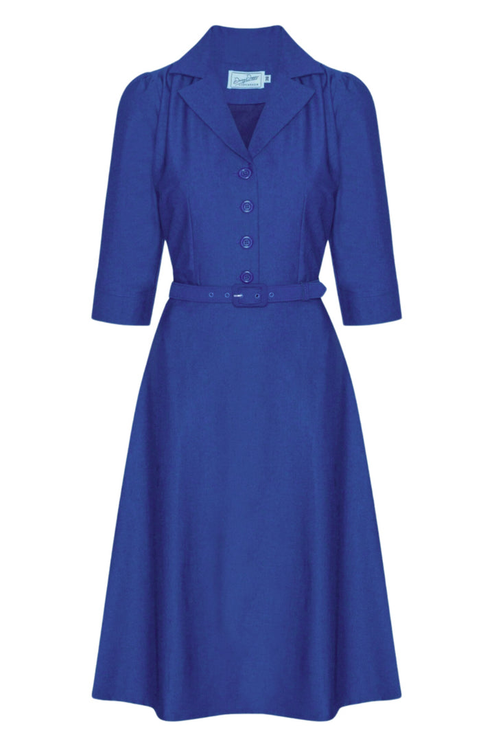Daisy Dapper Betty Shirtdress 3/4 #farve_deep-blue