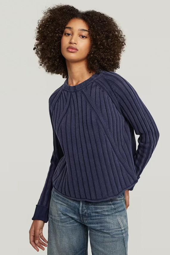 G-Star Washed Loose Round Knit