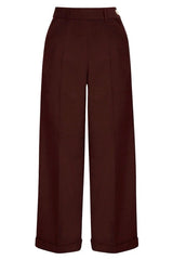 Weekend Doll High Waist Wide Leg Trousers #farve_brown