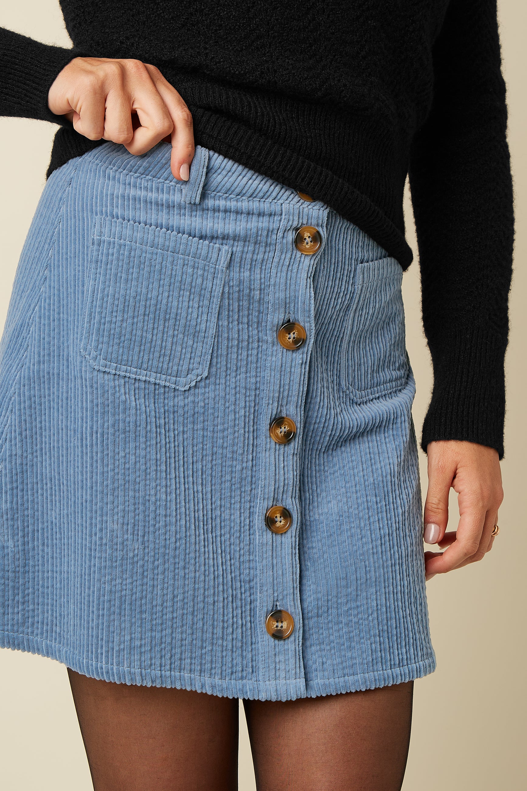King Louie Garbo Skirt Birch Cord