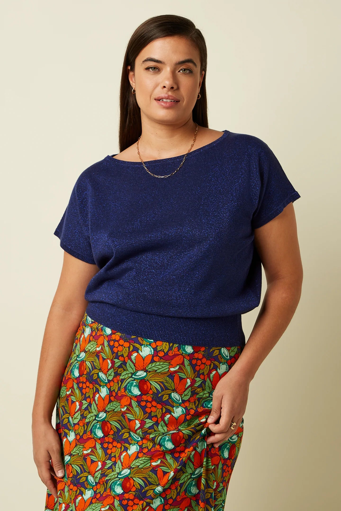King Louie Laia Knit Top Lapis