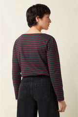 King Louie Boatneck Yoke Top Britney Stripe