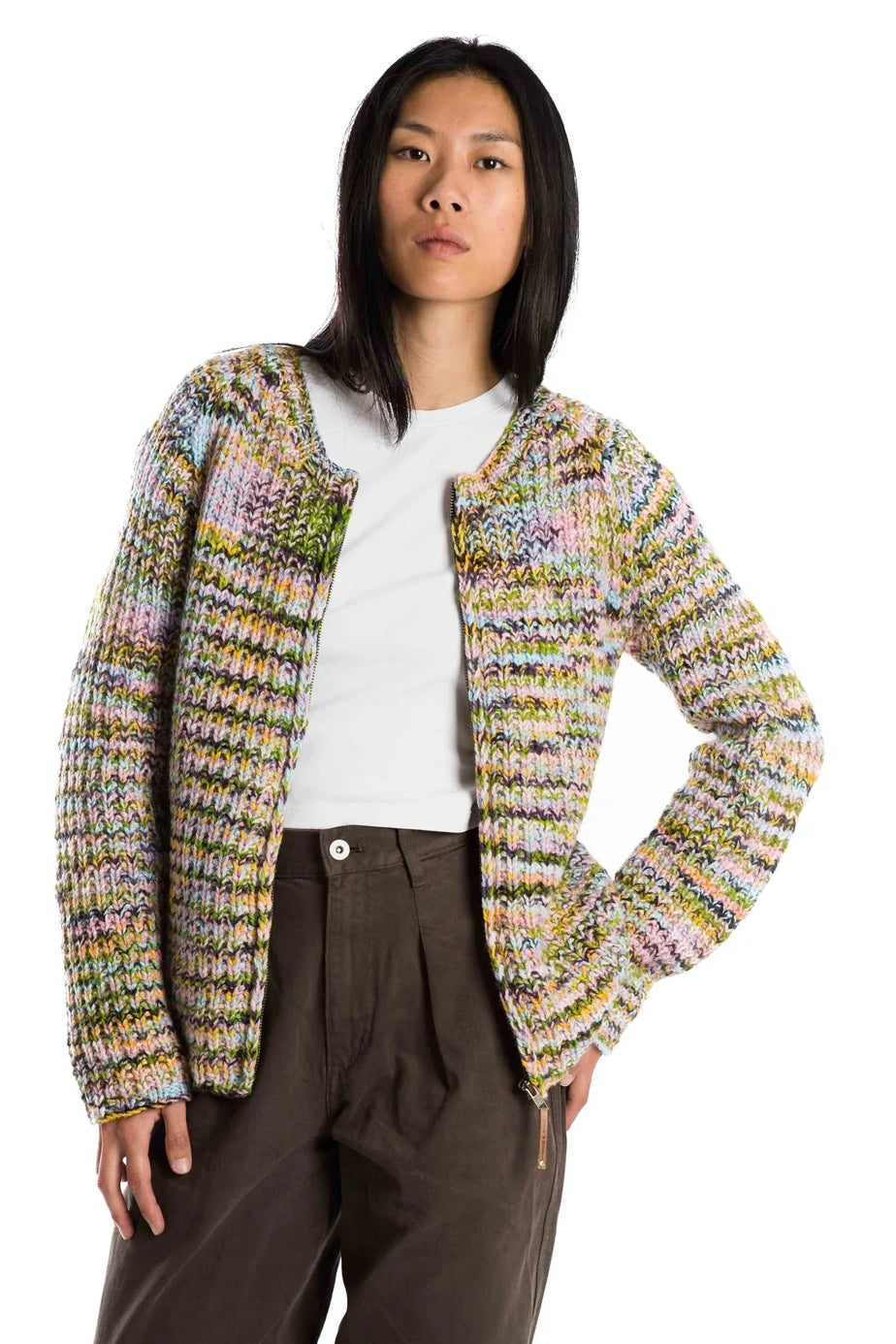 Fuza Wool Køb multifarvet Sol Cardigan fra Fuza Wool på Sophies.dk