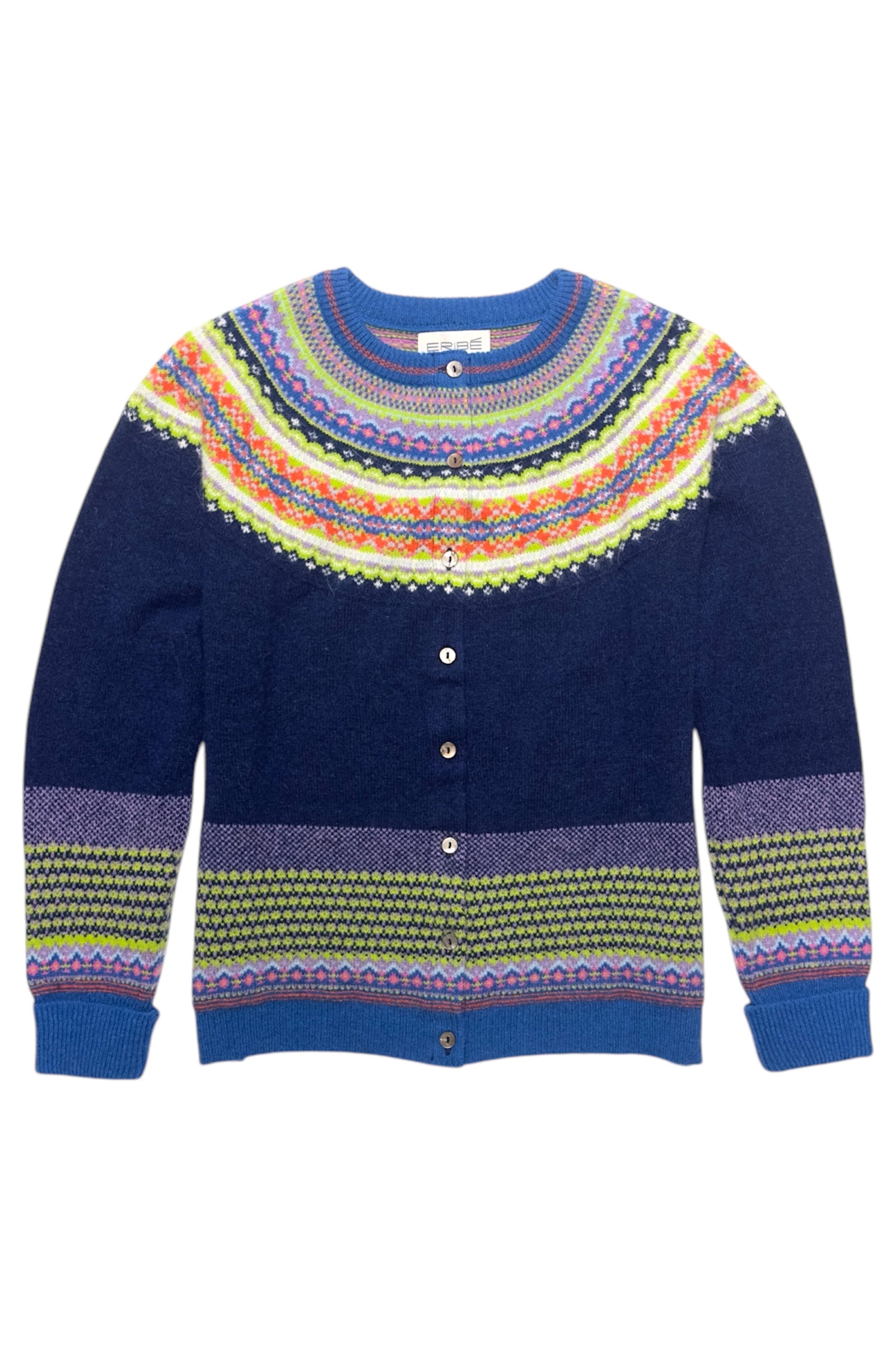 Eribé Alpine Cardigan Aurora #farve_aurora