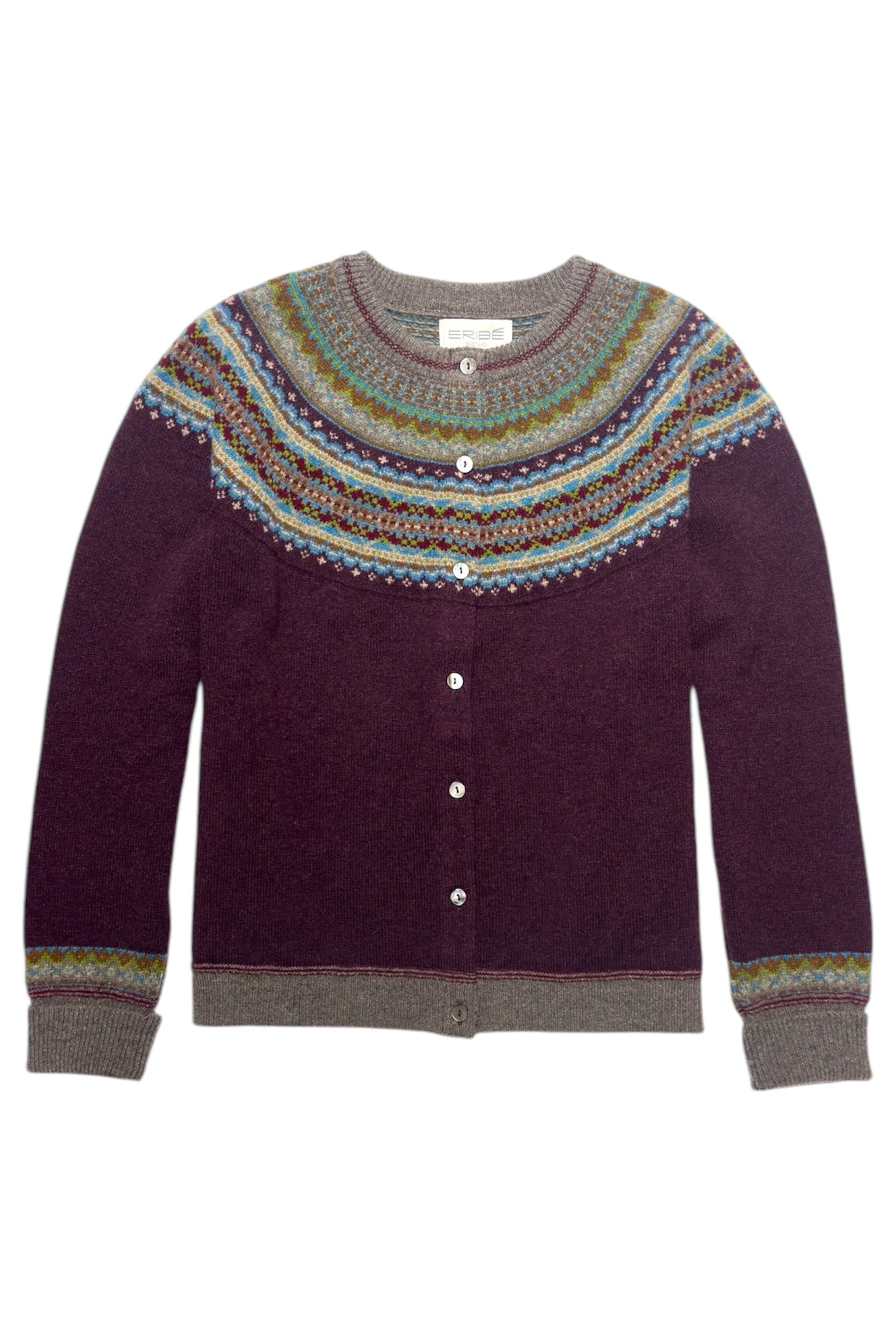 Eribé Alpine Short Cardigan Esmeralda #farve_esmeralda