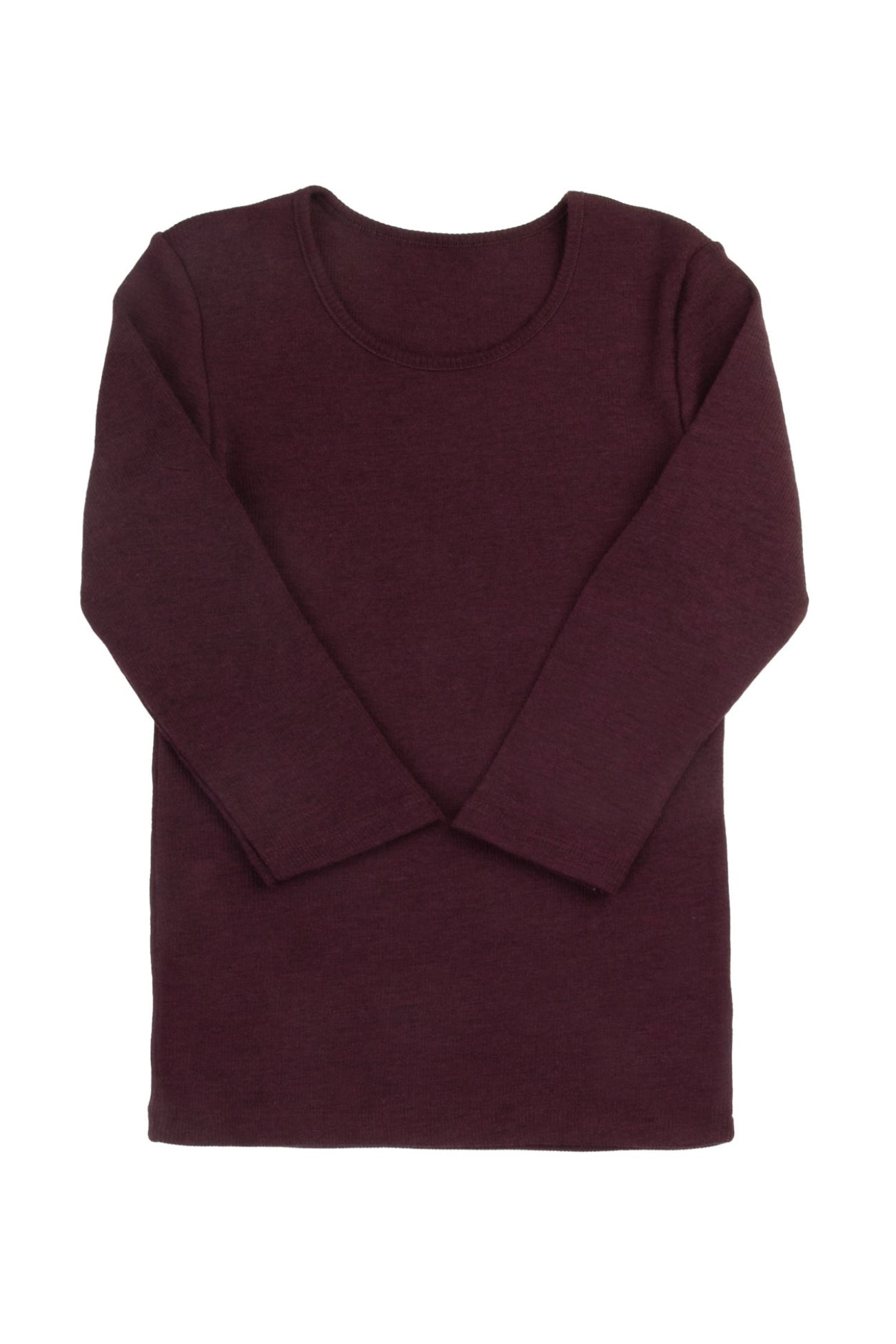 Joha Rundhals Rib Bluse Merinould