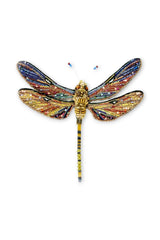 Trovelore Brown Hawker Dragonfly Broche