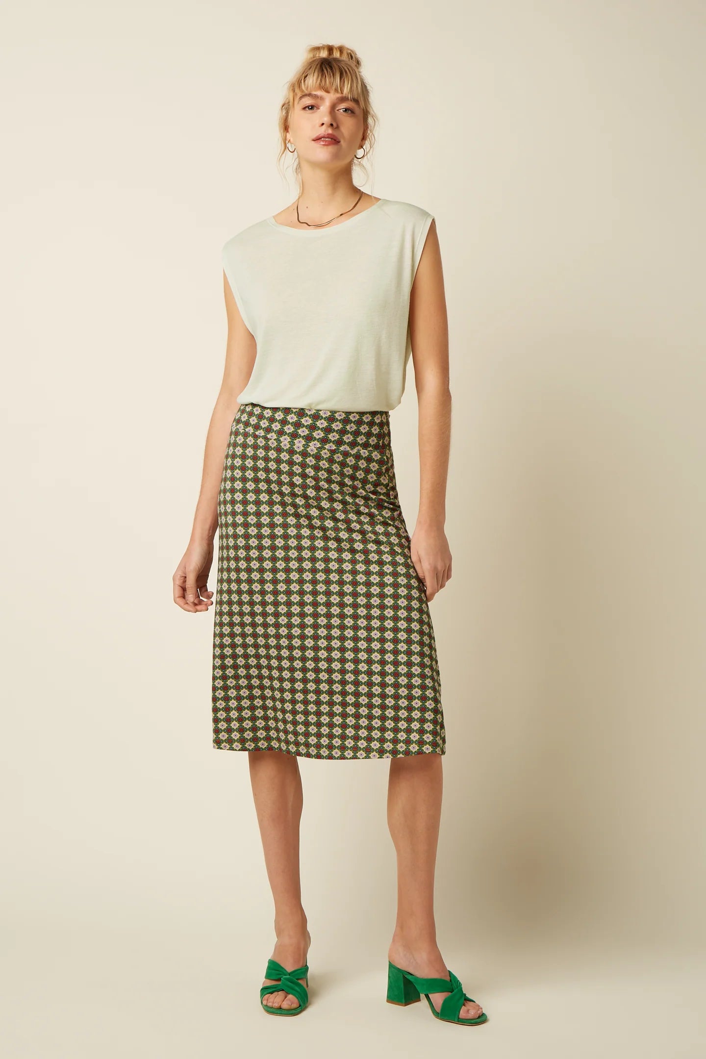 King Louie Border Juno Skirt Jade