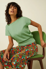 King Louie Laia Knit Top Lapis