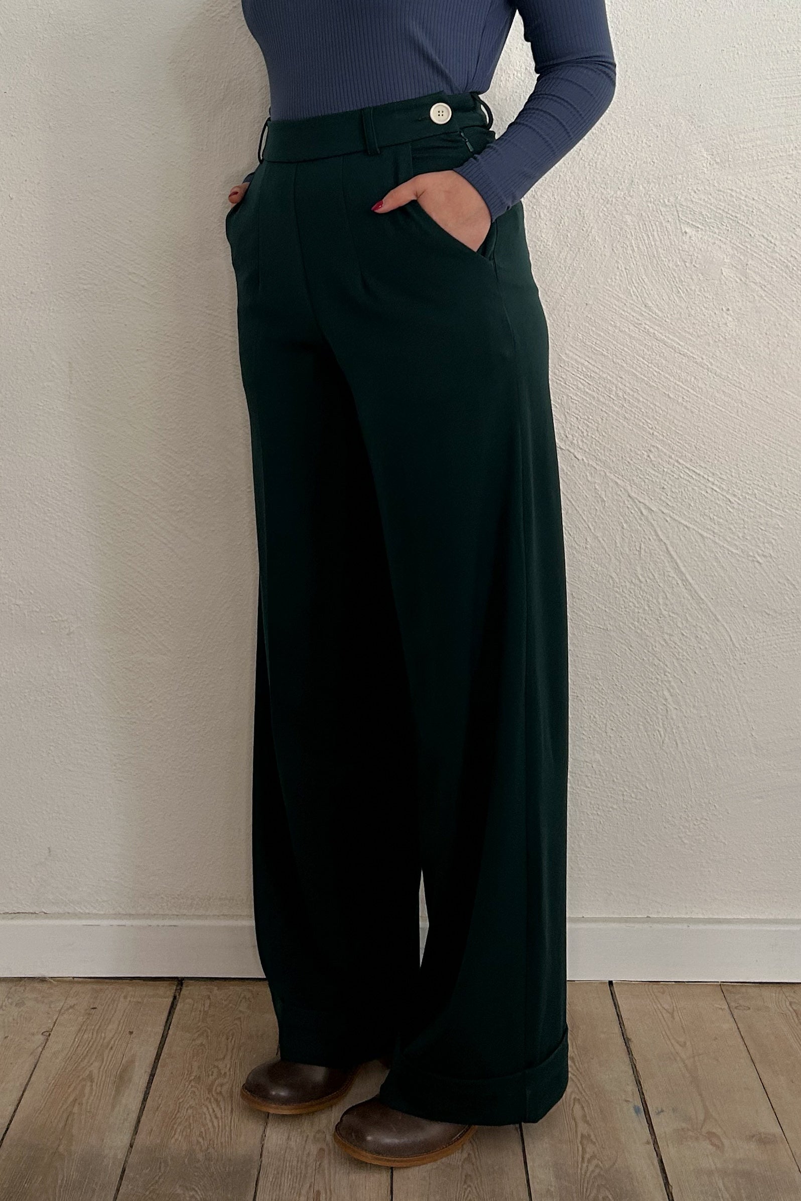 Weekend Doll High Waist Wide Leg Trousers