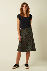 King Louie Juno Panel Skirt Menchini Stripe