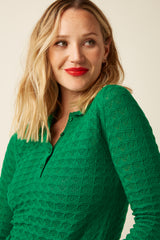 King Louie Polo Top Avel Knit