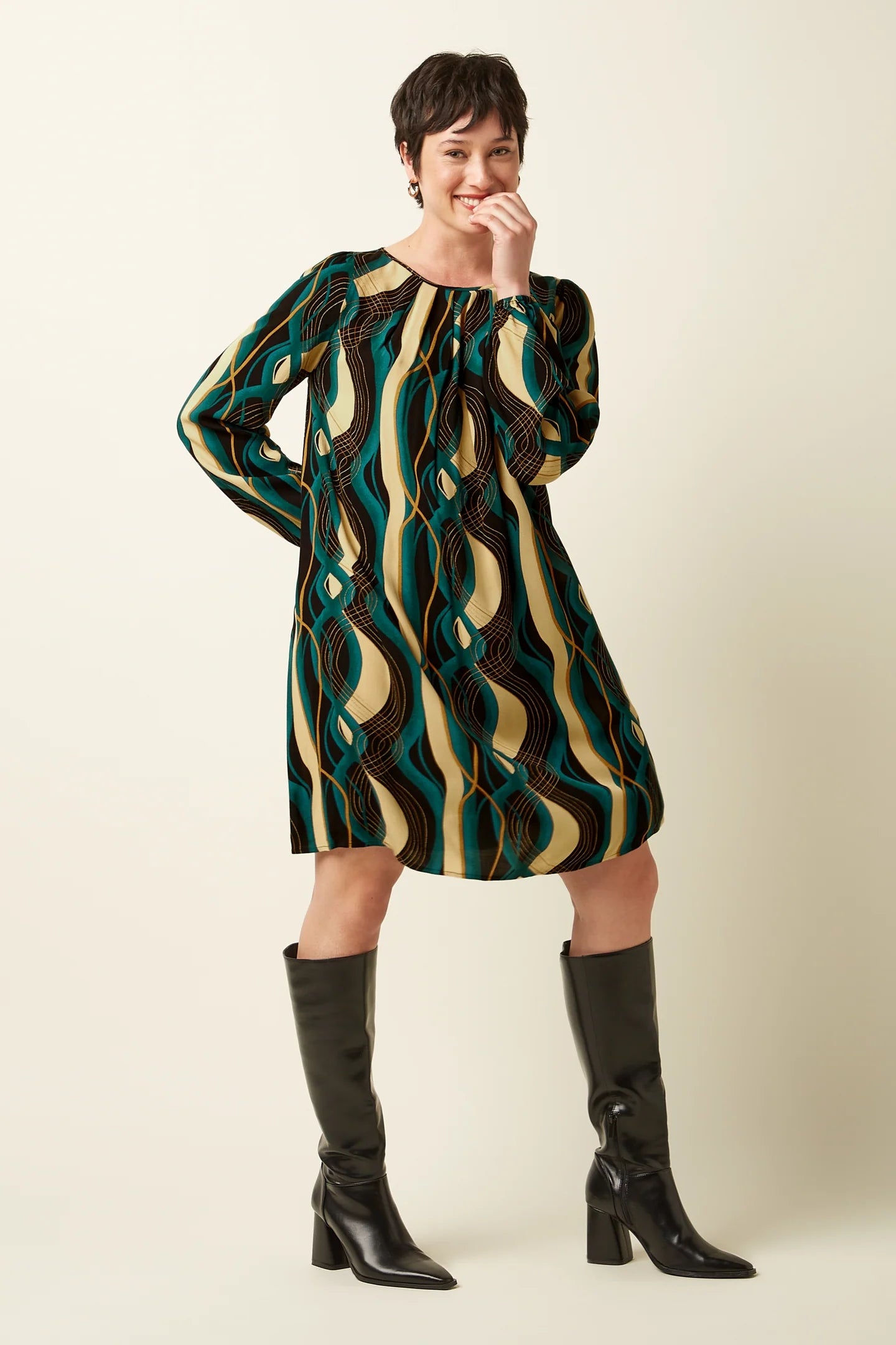 King Louie Laura Pleat Dress Elysse