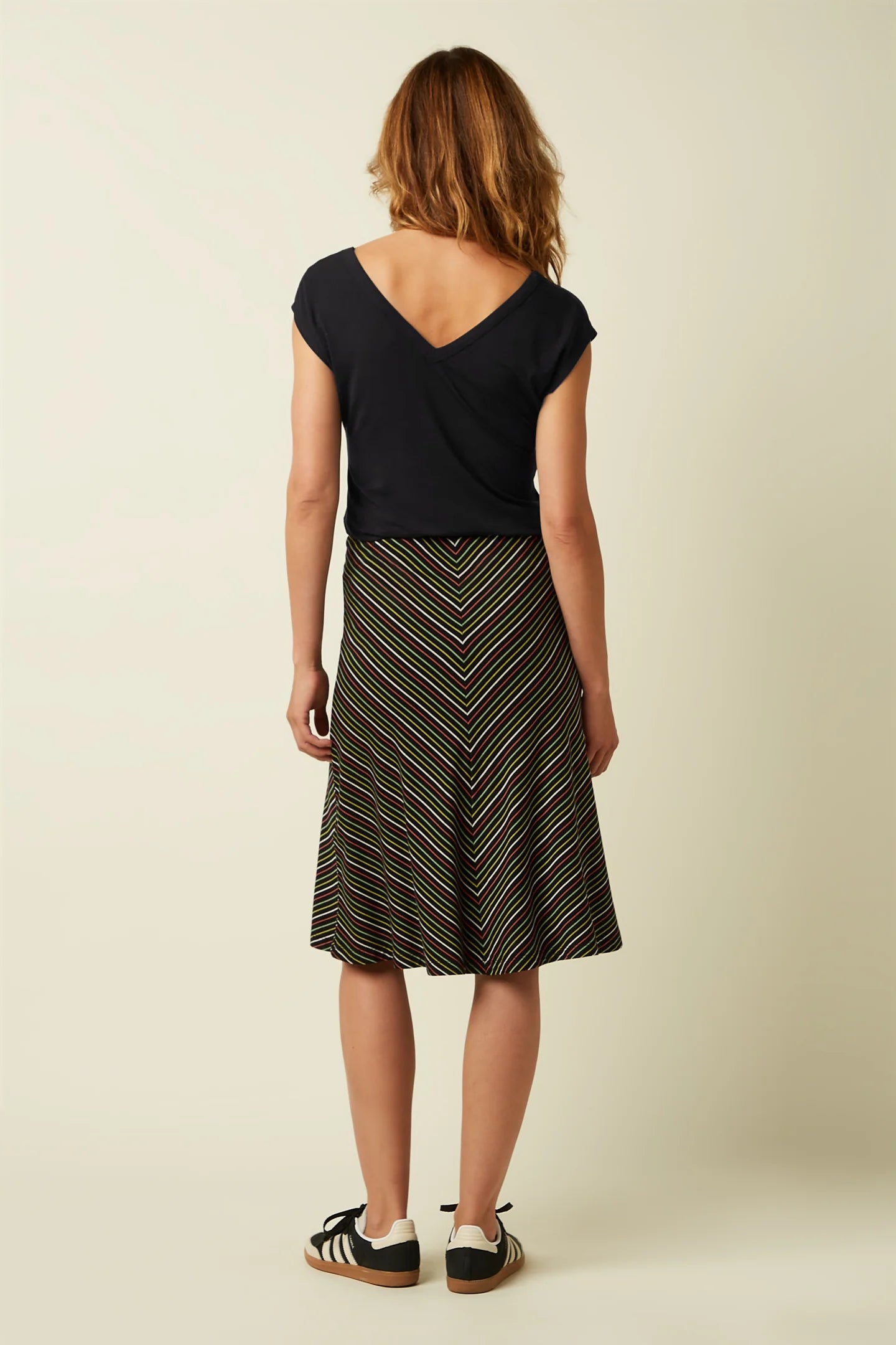 King Louie Juno Panel Skirt Menchini Stripe