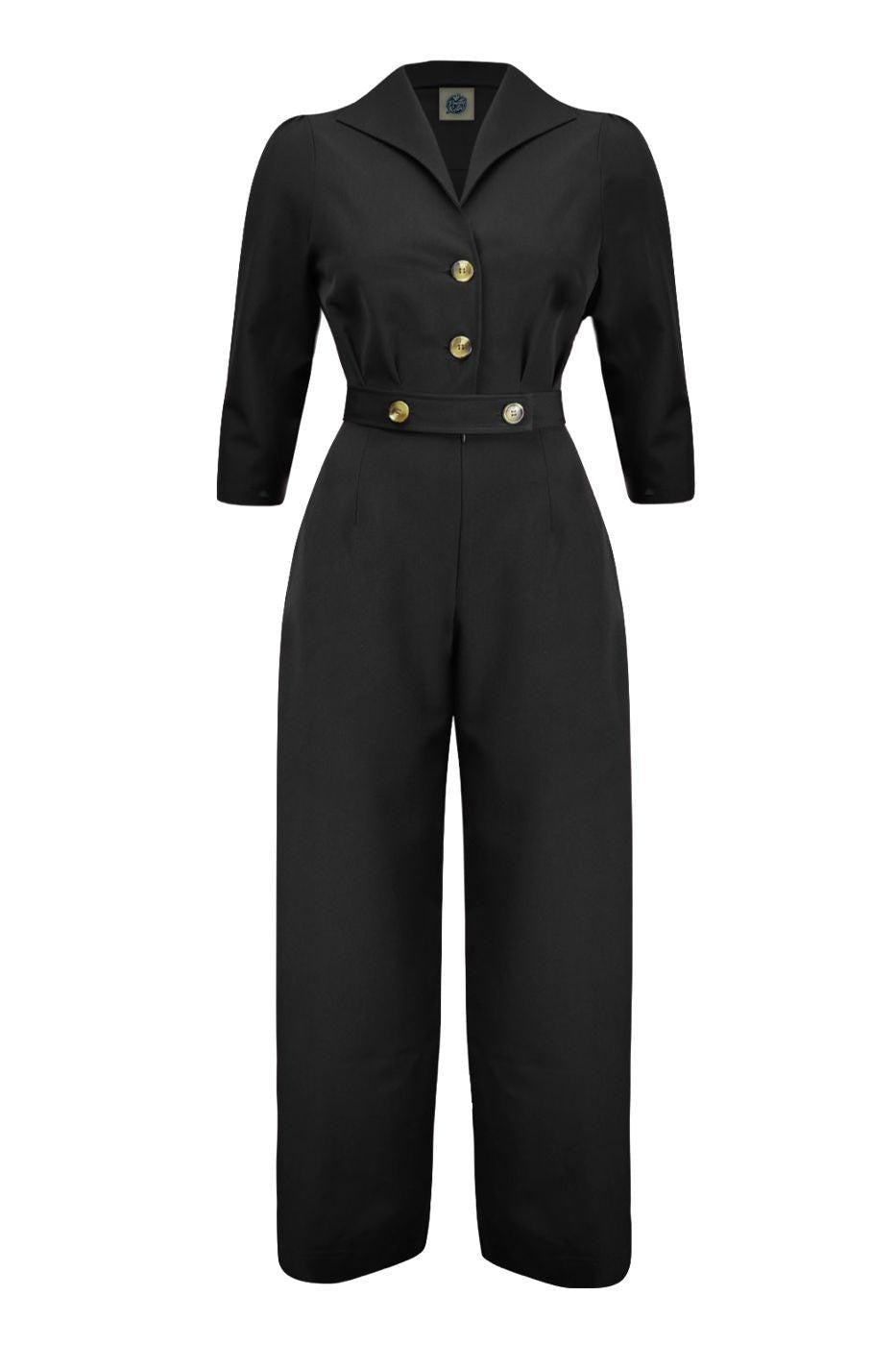 Pretty Retro Jumpsuit #farve_black