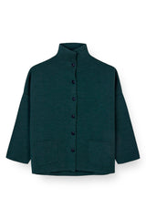 Sibin Linnebjerg Spring Cardigan #farve_petrol