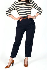 Weekend Doll Dorothy Tapered Trousers #farve_navy