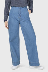 Klitmøller Lydia Denim Pant #farve_light-blue-stonewash