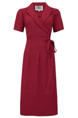 Seamstress of Bloomsbury Peggy Wrap Kjole #farve_wine
