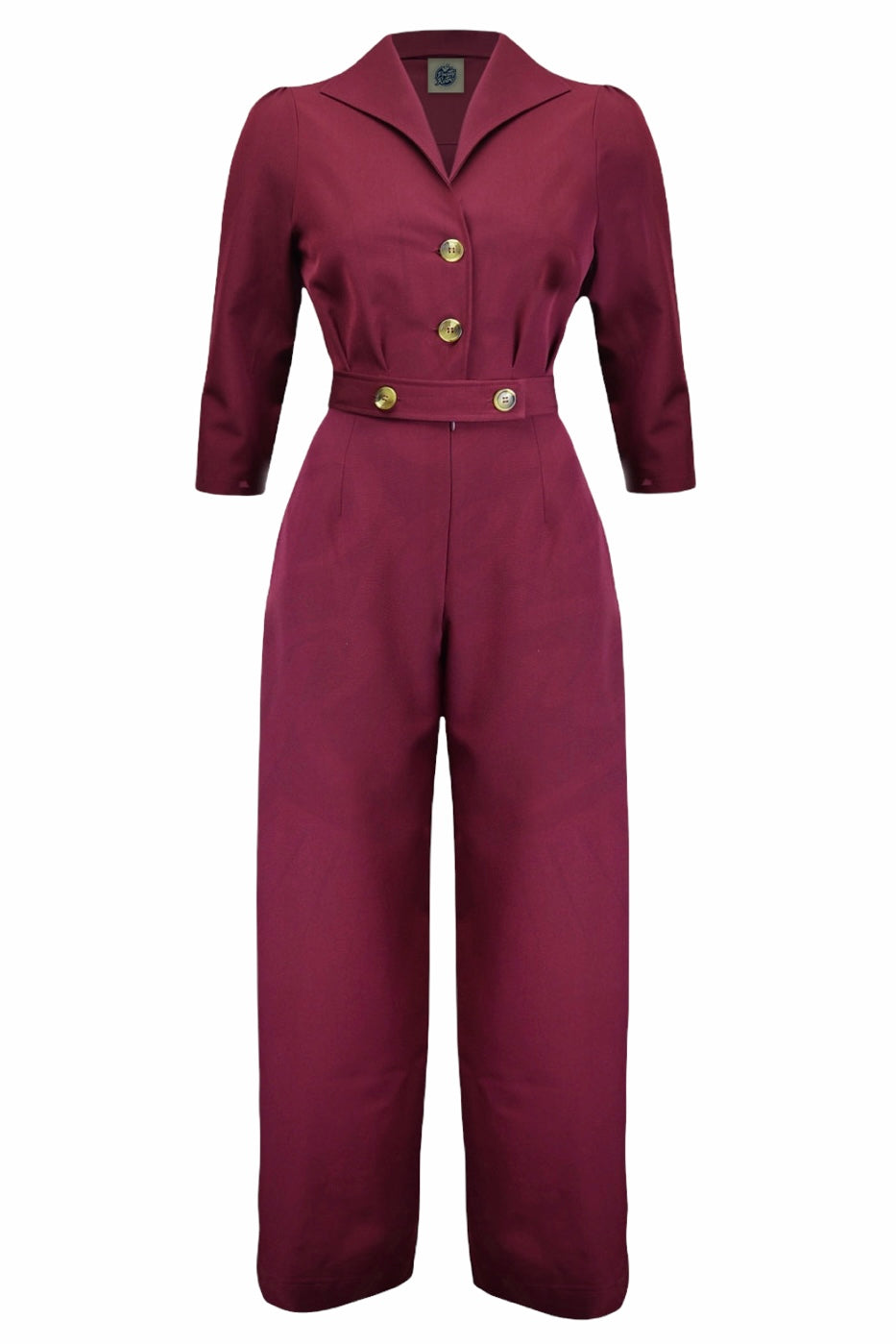 Pretty Retro Jumpsuit #farve_wine