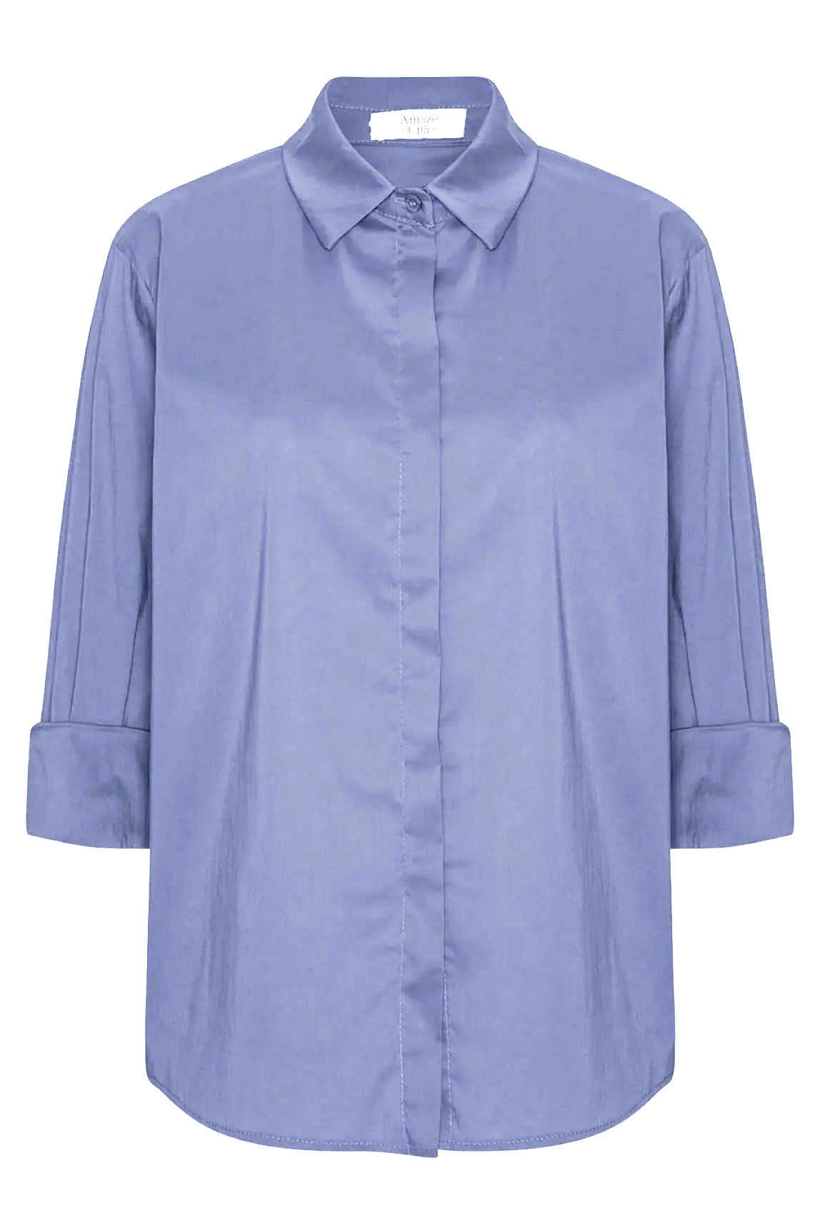Amaze Norma Skjorte Bomuld #farve_jeans-blue