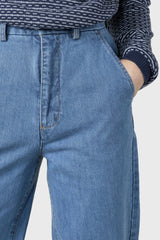 Klitmøller Lydia Denim Pant #farve_light-blue-stonewash