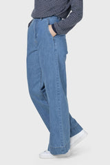 Klitmøller Lydia Denim Pant #farve_light-blue-stonewash