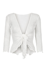 Sophies Ensfarvet Bolero