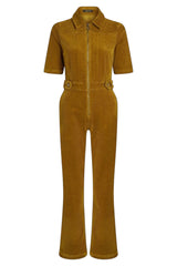 King Louie Garbo Zip Jumpsuit Corduroy