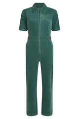 King Louie Garbo Zip Jumpsuit Corduroy