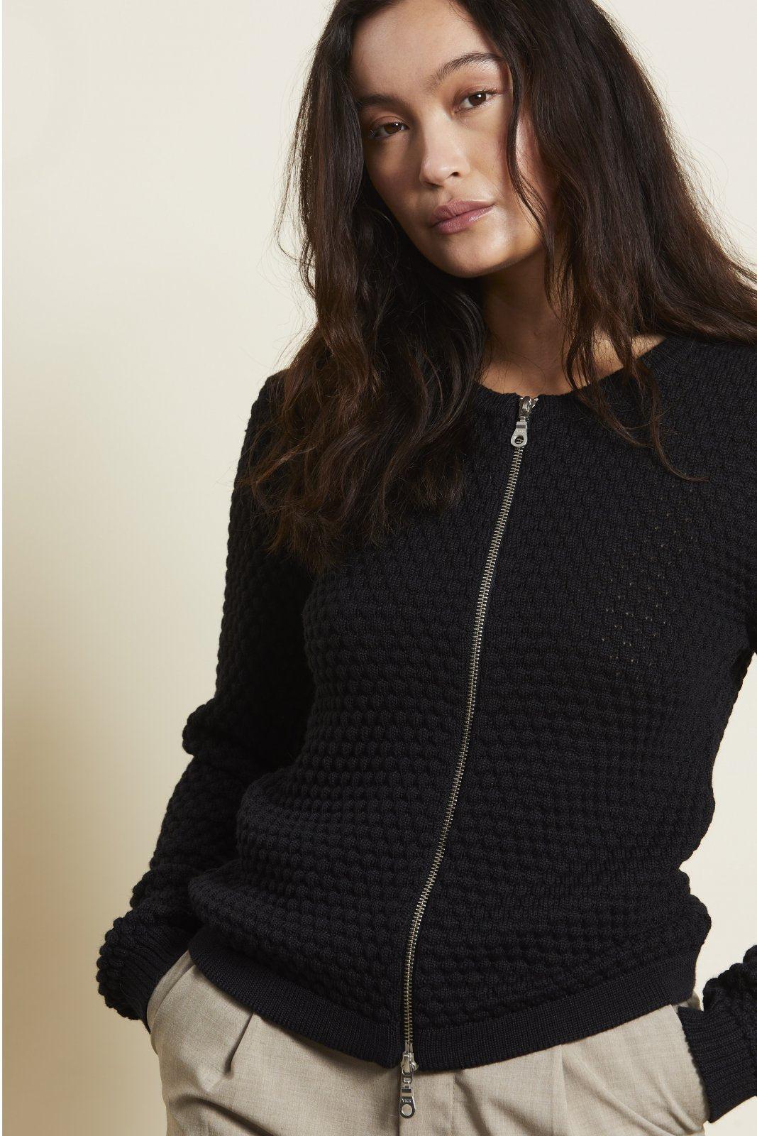 Sibin Linnebjerg Ane Cardigan #farve_black