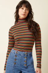 King Louie Rollneck Top Lumi Stripe