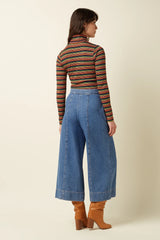 King Louie Rollneck Top Lumi Stripe