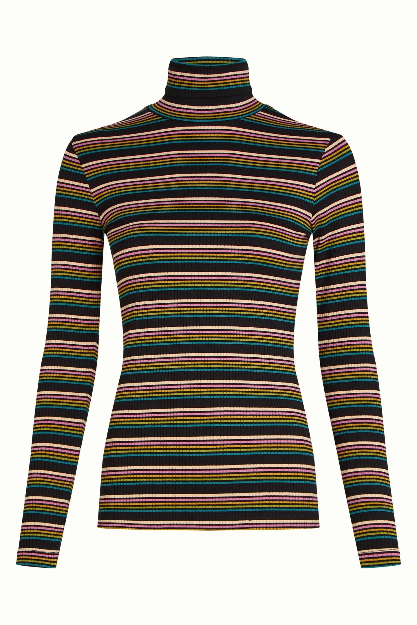 King Louie Rollneck Top Frostine Stripe