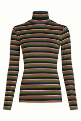 King Louie Rollneck Top Frostine Stripe