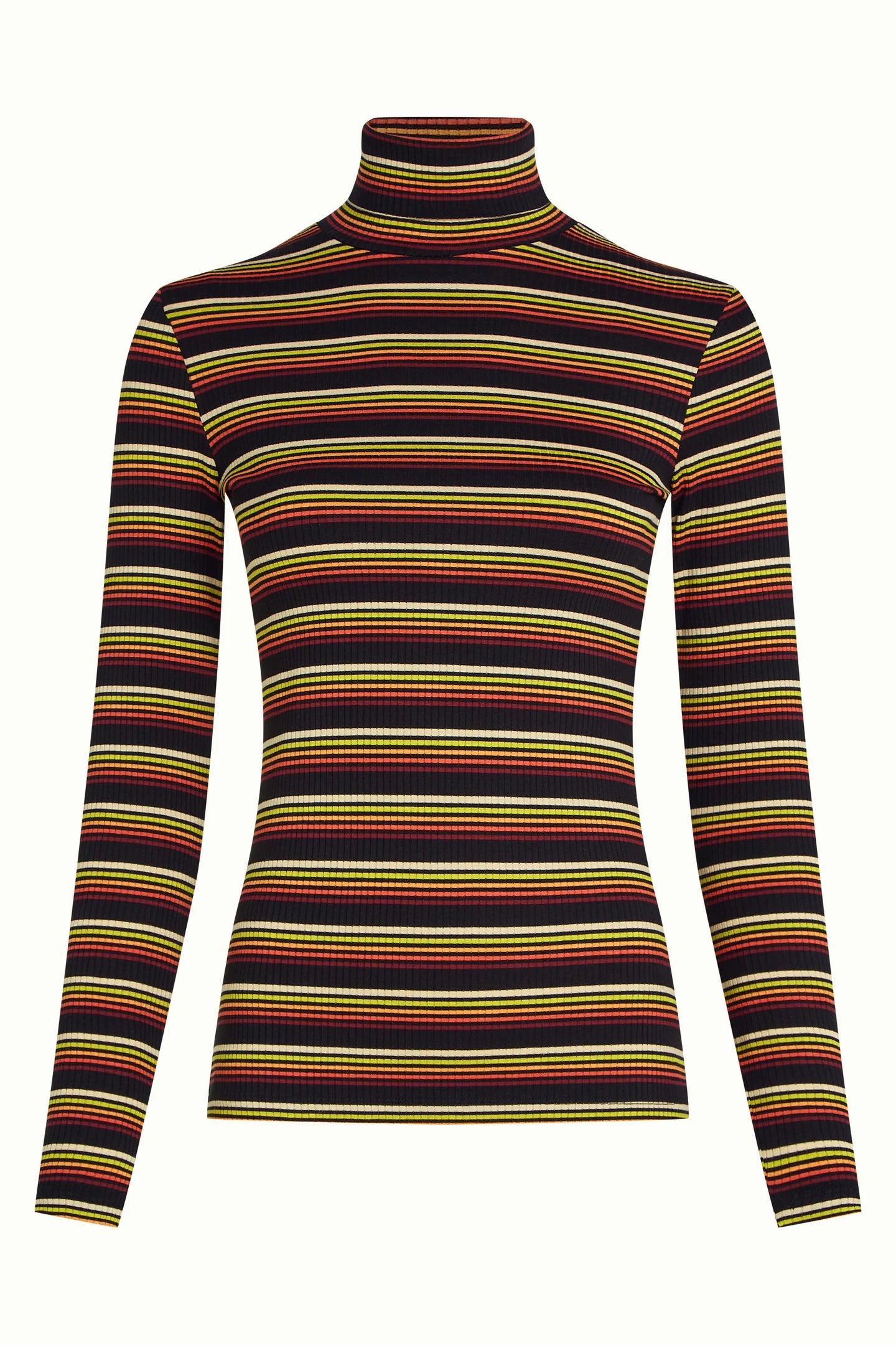 King Louie Rollneck Top Frostine Stripe
