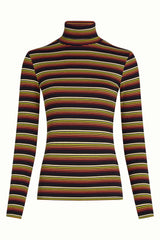 King Louie Rollneck Top Frostine Stripe